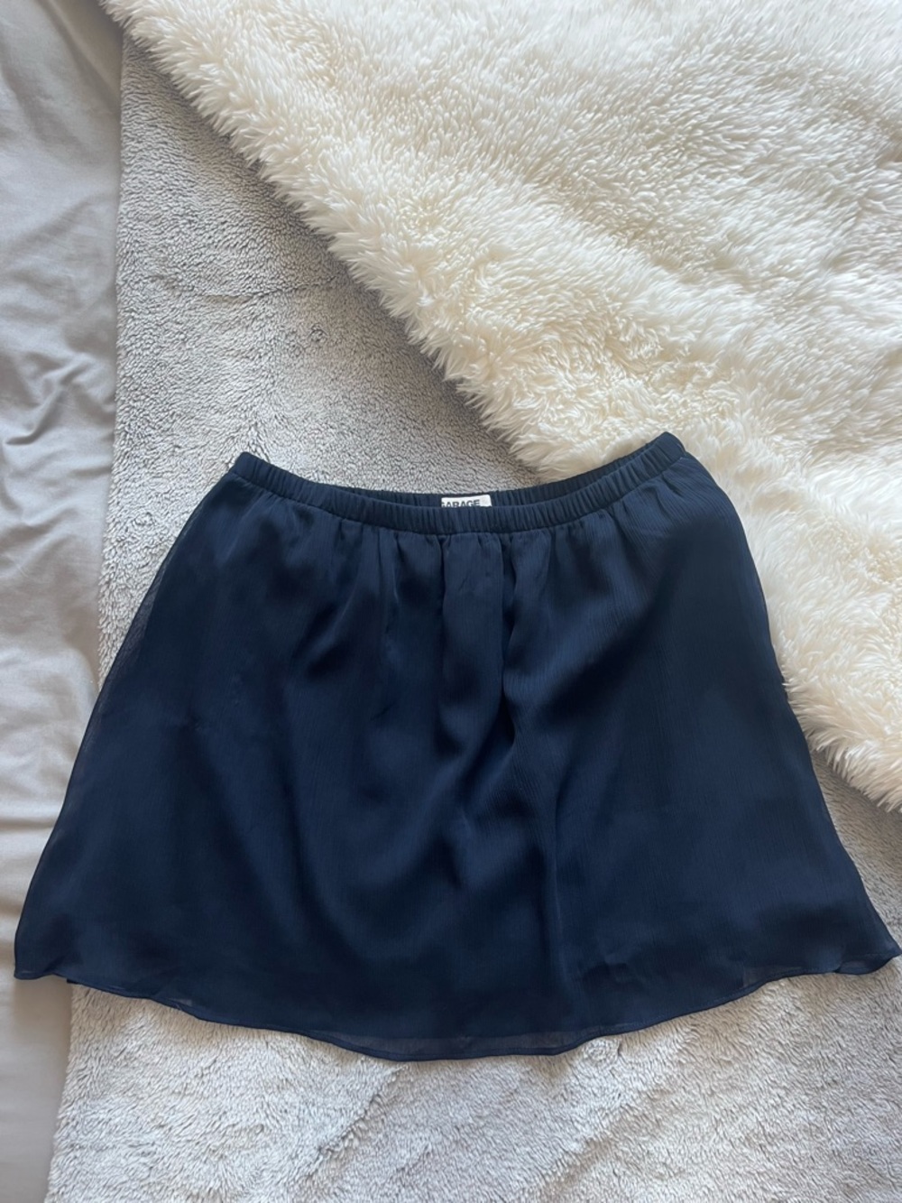 Garage Navy Blue Circle Skirt